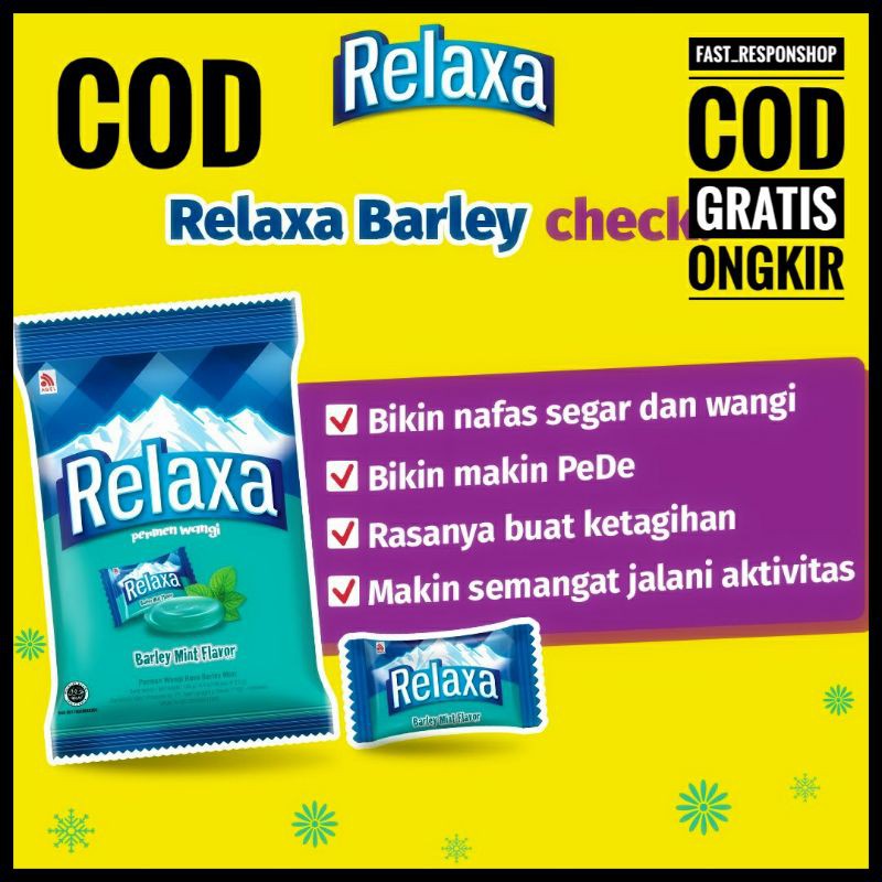 

Relaxa Barley mint ingat snack, ingat FAST_RESPONSHOP