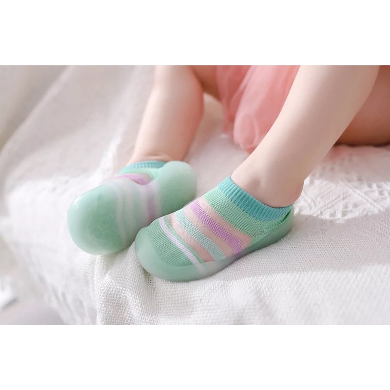 Sepatu Anak Bayi Baby Prewalker Shoes Socks Anti Slip Kaos Kaki Anak Bayi Perempuan Belajar Berjalan