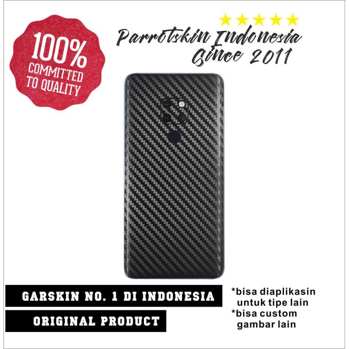 Garskin Protector Carbon Black Huawei Matte 20 anti gores back