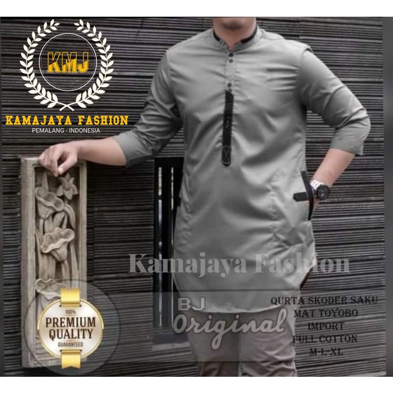 Baju Koko  pria dewasa.lengan3/4 Koko muslim  size.m l XL XXL 20022