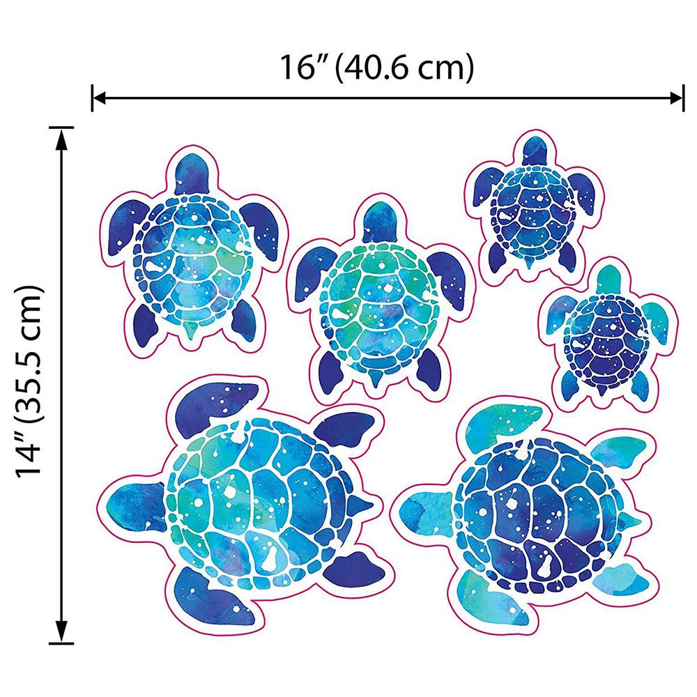 R-flower 2set (12Pcs) Stiker Dinding Penyu Laut DIY Vinyl Removable Underwater Ocean Dekorasi Rumah