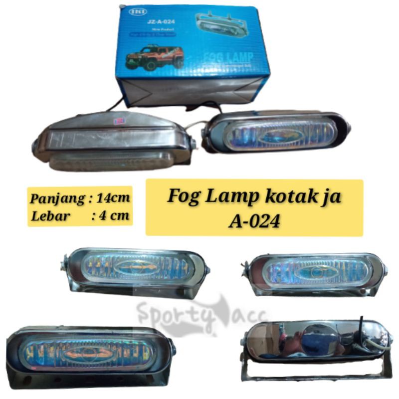 Fog Lamp universal kotak kecil JZ 024 Rainbow