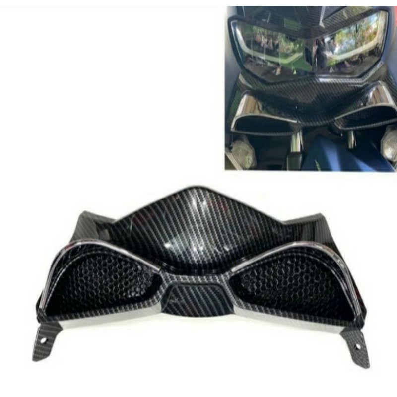 Winglet Cover list bawah lampu depan new nmax 2020-2023 Carbon Nemo