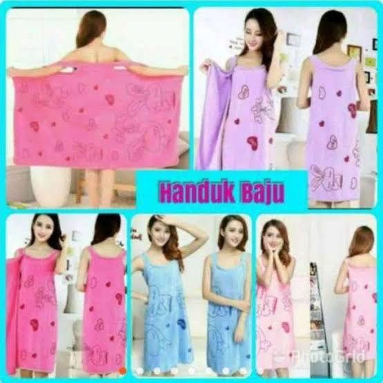 [ASS] Handuk baju dewasa handuk baju tidur karakter multifungsi