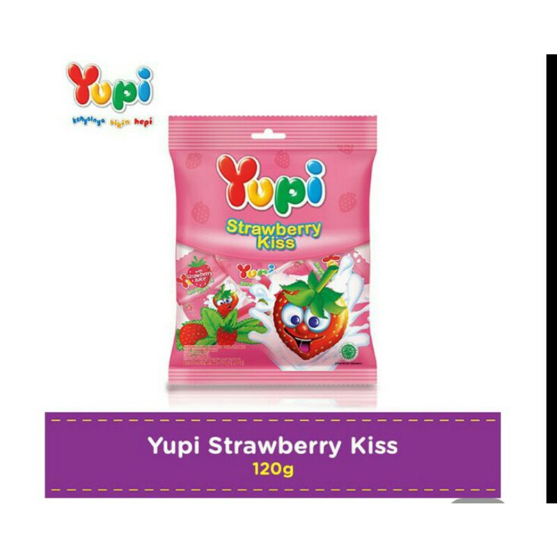 

Yupi Gummy Candies Strawberry Kiss 110g