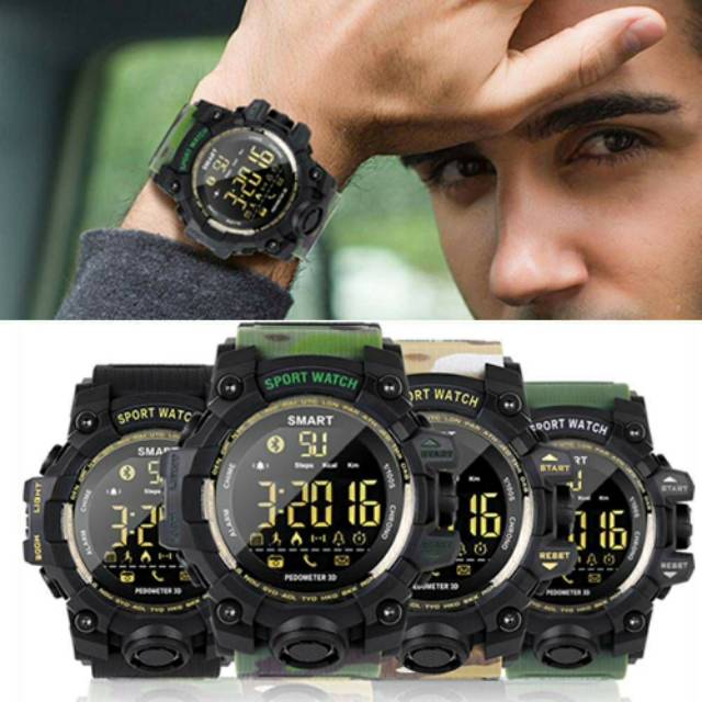 [Bisa COD] Jam Tangan Pria Smartwatch EX16S - Jam Tangan Anti Air  / Waterproof Smart Watch