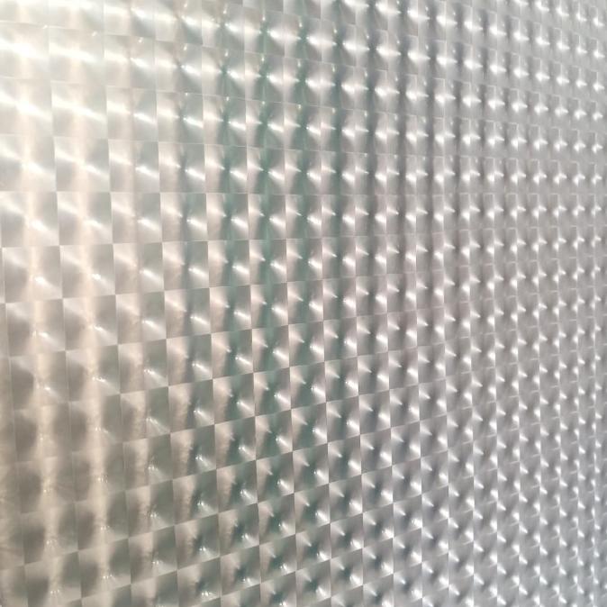 fiber pagar plastik penutup pagar putih motif 3 D harga permeter LIMITED EDITION Kode 1453