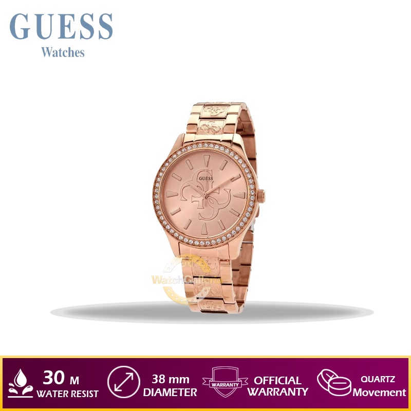 jam Tangan Wanita GUESS W1280L3 - Rosegold Original