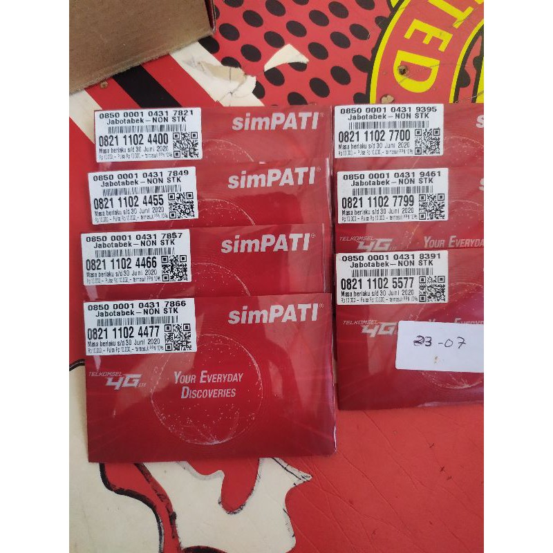 NOMOR Cantik Simpati Red Seri Triple Ekor Aa Bb