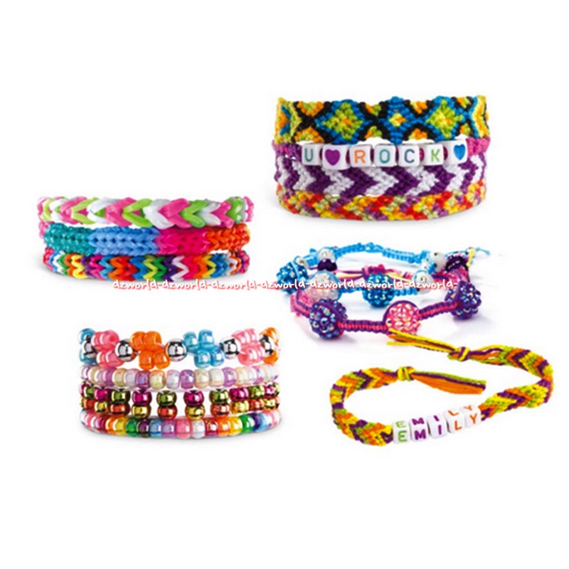 Crazart Shimmer Sparkle Rainbow Friendship Bracelets Inspired Fashion DIY Membuat Kreasi Gelang Tangan Craz Art