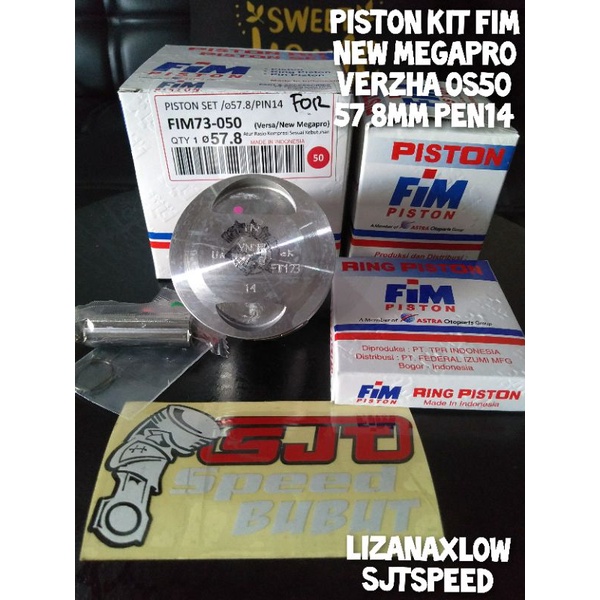 piston kit fim new megapro os 50 verzha fim73