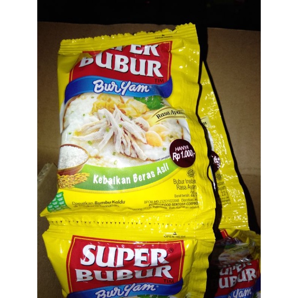 [22 gram x 10] super bubur