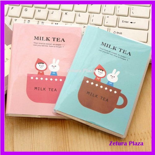 

Note Book Mini Cute Motif Cangkir Milk tea