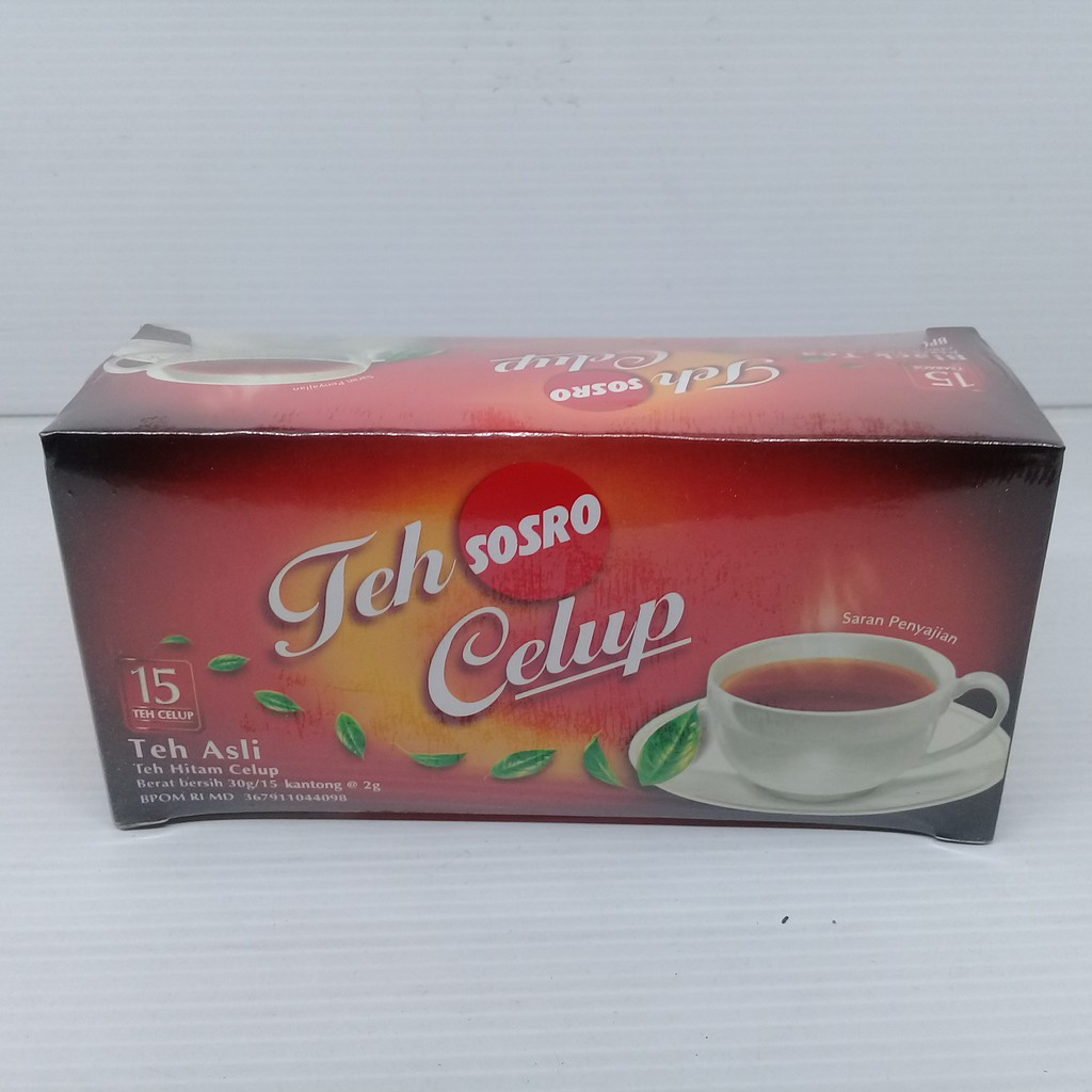 

Teh Sosro Celup isi 15 teh celup Teh Asli @ 2 gram x 15