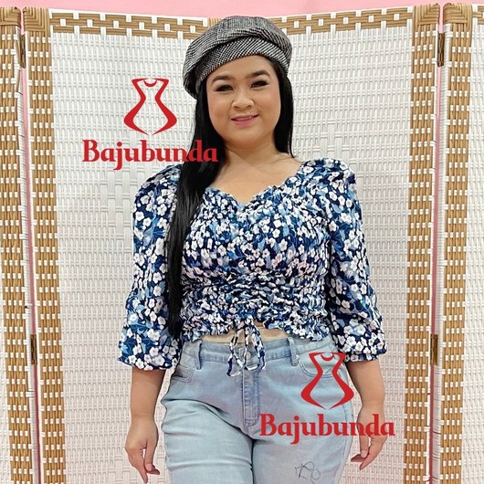 BLOUSE JUMBO BIG SIZE LENGAN PANJANG MOLLA-DD
