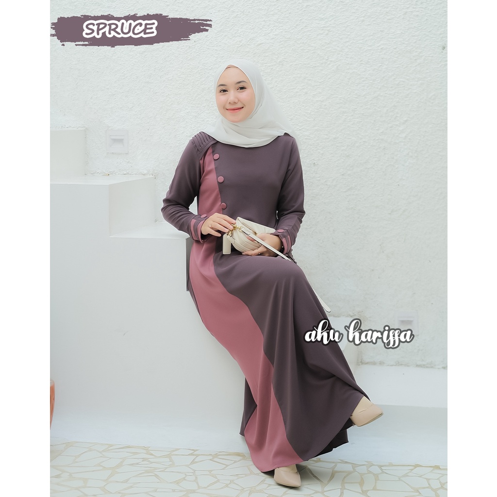 Gamis Aku Karissa Terbaru Fazila Dress Muslim Polos