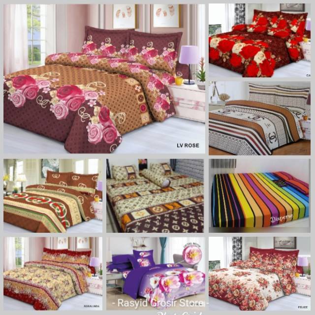  Sprei  karakter 180x200 kasur  no 1 dan 120x200 kasur  no 3 