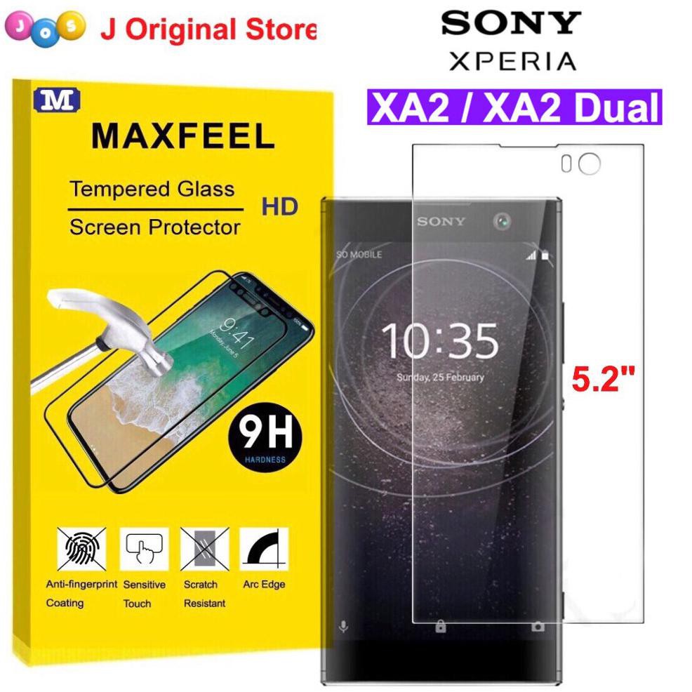 Big Sale MAXFEEL Tempered Glass Sony Xperia XA2 XA2 Dual XA 2 Clear