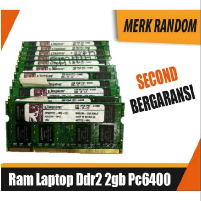Ram laptop ddr2 2gb pc 6400