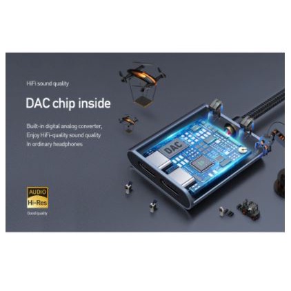 MCDODO CA-7550 AUDIO ADAPTER TYPE C TO TYPE C CHARGING + AUDIO + CALL