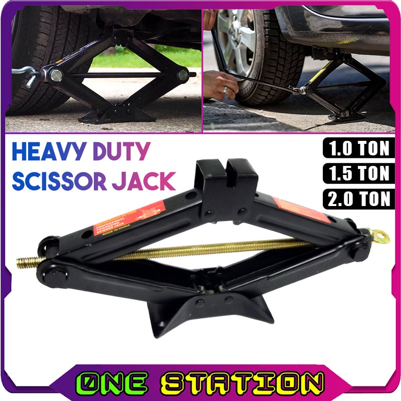 Jual Heavy Duty Scissor Jack Car Jack Car Repairing Tool Tyre Repair DONGKRAK JEMBATAN