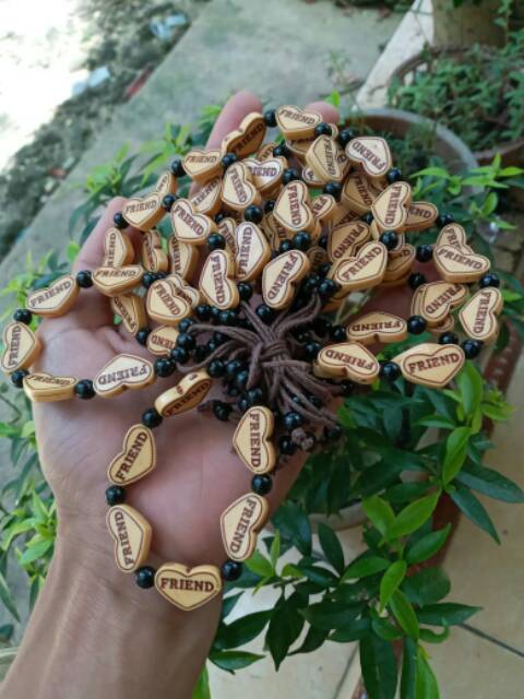 (6lusin) Gelang Mute Coklat Aneka Motif Harga Grosir Pengrajin