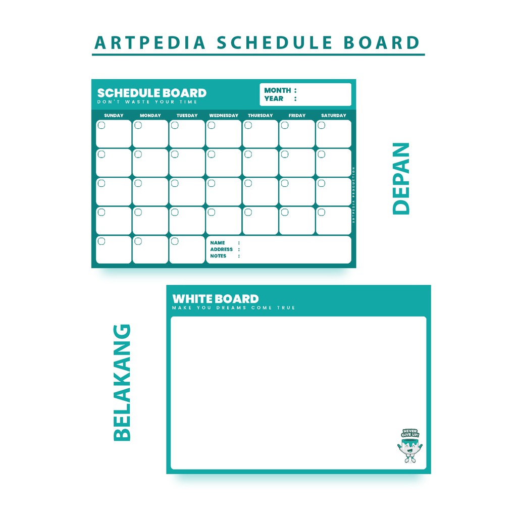 

Akalpa Schedule Board Pastel Green