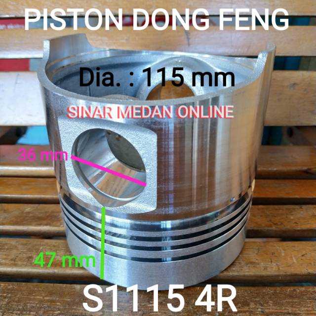 Piston Dong Feng Seher Jiang Dong Torak S1110 ZH1110 ZS1115 ZH1115 S1115 ZH1118