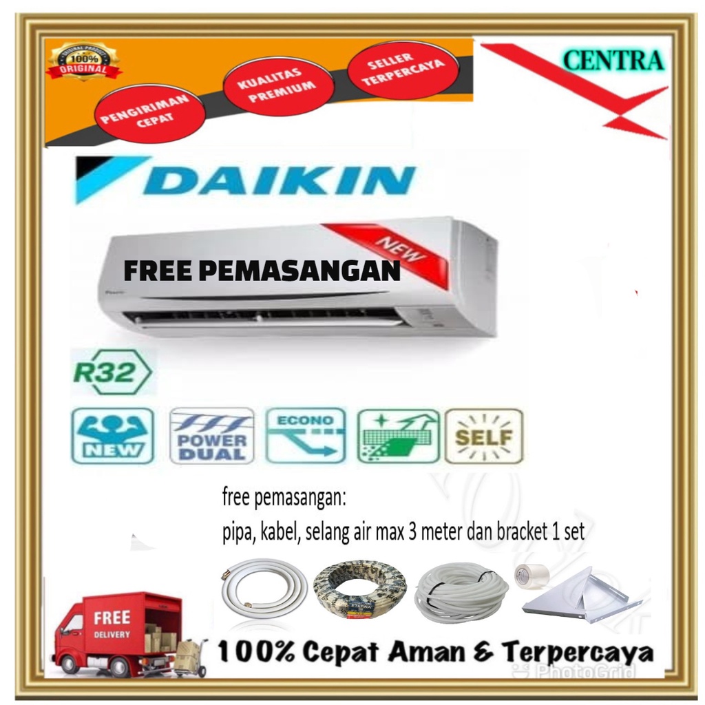 AC Split R32 Daikin FTC25NV14 1 PK Standard Unit Only