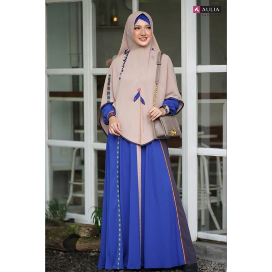 Set Gamis Savina Blue Saphire by Aulia