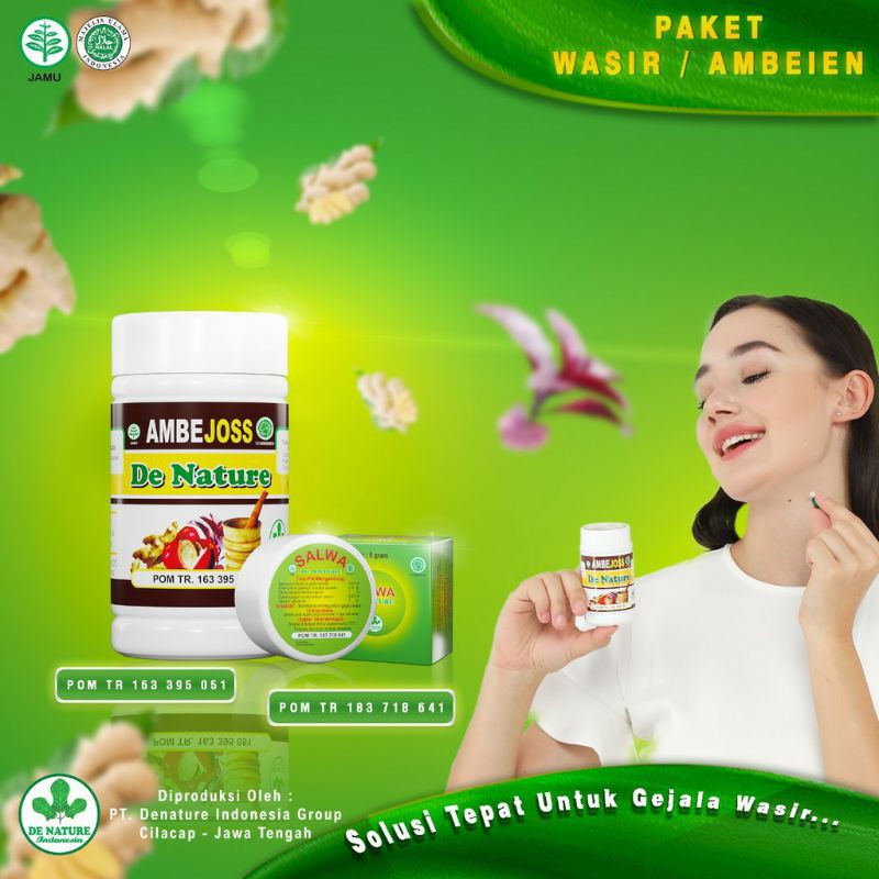 

Obat Susah Bab (Buang Air Besar) Ambeien Wasir Ambejoss asli Herbal De Nature