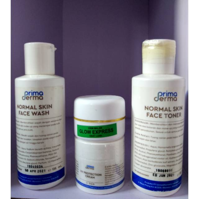PRIMA DERMA PAKET GLOWING EXPRESS ORIGINAL KEMASAN BARU