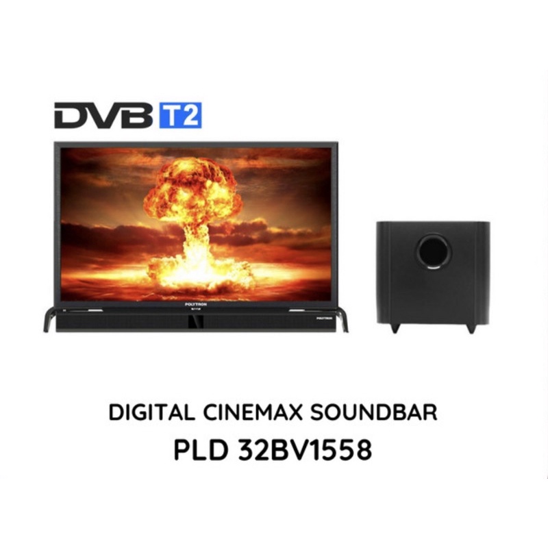 TV LED POLYTRON PLD 32BV1558 32 inch SOUNDBAR DIGITAL KHUSUS CIREBON