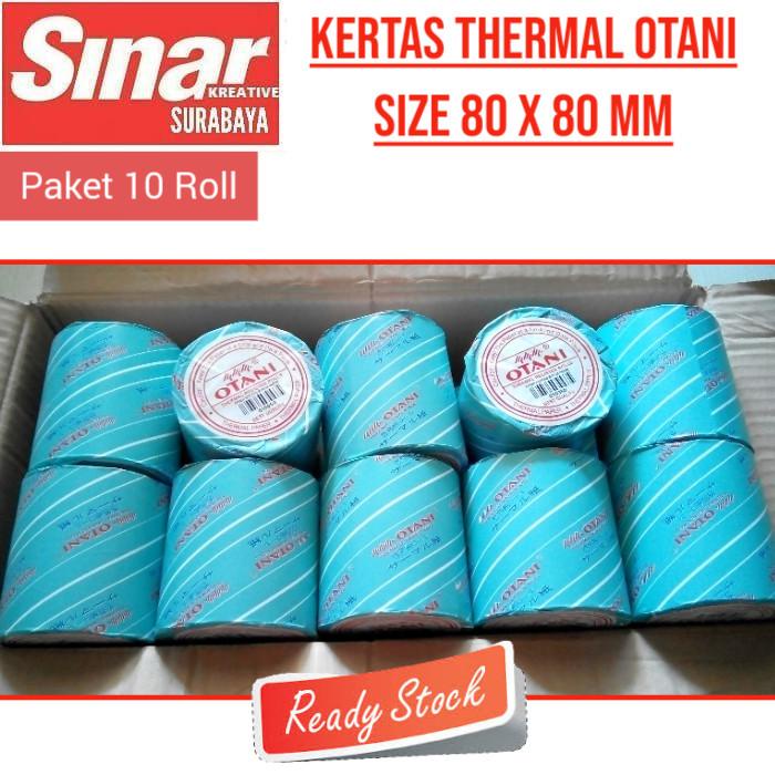 

Kertas Thermal 80X80 Mm Otani Paket 10 Roll - Kertas Kasir