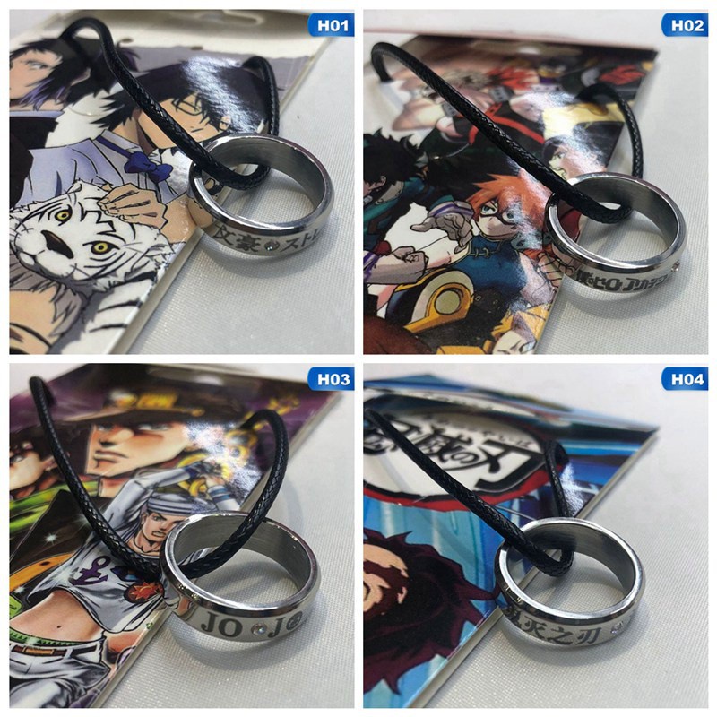 Devil's Blade JOJO's Bizarre Adventure My Hero Academia Ring Necklace