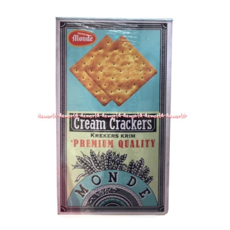 Monde Cream Crackers 1.2kg Krekers Krim Biskuit Kaleng Monde Biru Tanpa Gula Krakers Cracker Cemilan Less Sugar