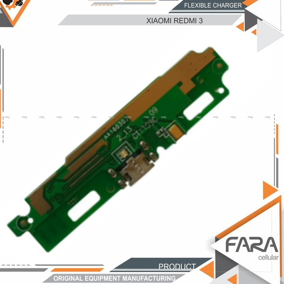 ～ THJ Papan Konektor Charger Charging Port XiaoMi RedMi 3 ORI pcb redmi3 Ready Stock～