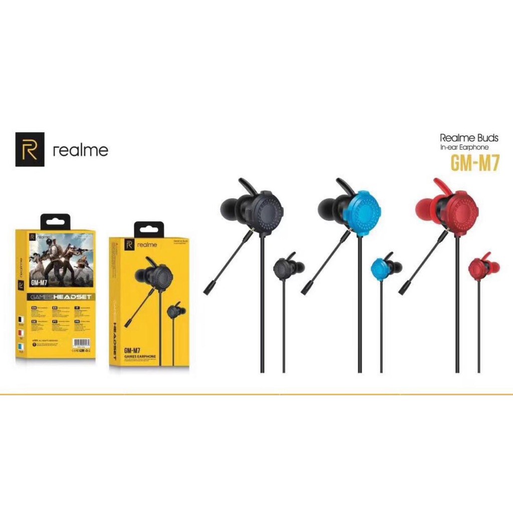 Realme buds LIVE SOUND headset with mic Microphone Audio Game Handsfree in ear earphone