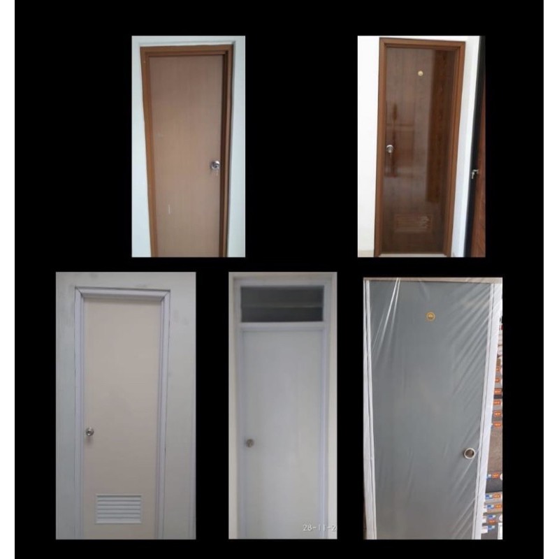 pintu pvc kamar mandi custom sesuai request ukuran maximal ukuran kusen 80x215