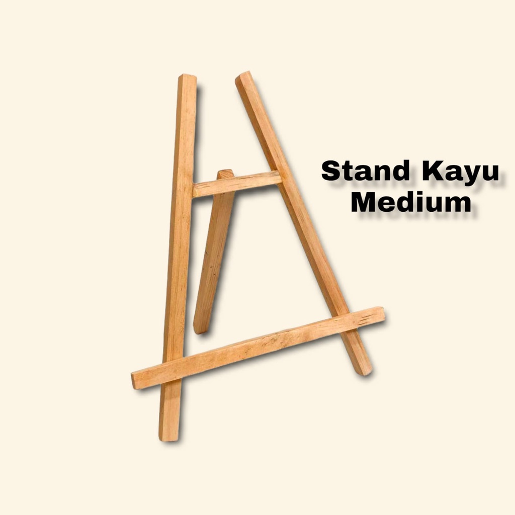 

Stand Kayu Besar Easel Penyangga Foto Kanvas Lukis Kalender Akriik Sandaran Pigura Frame Foto Tripod Kayu Minimalis