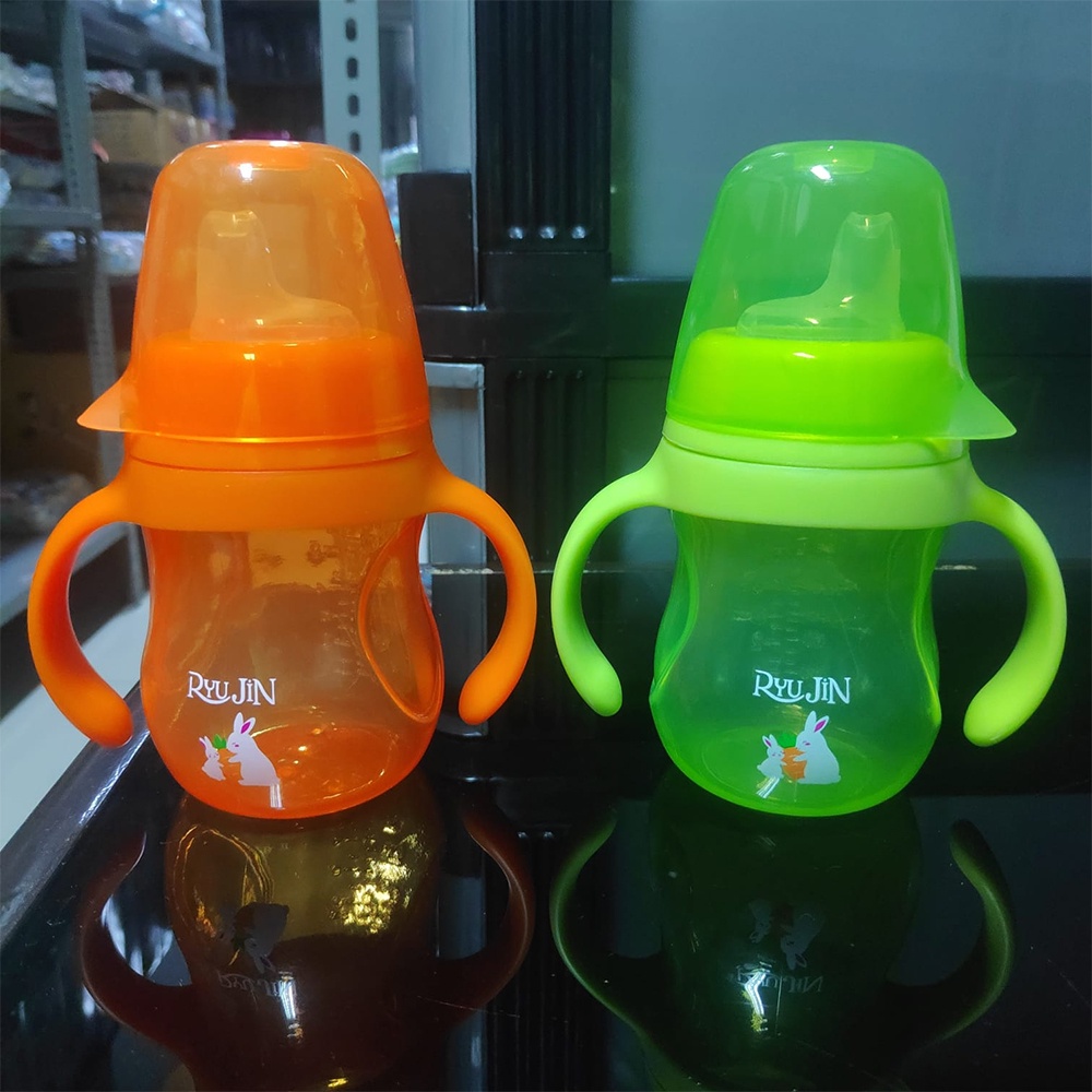 Ryujin Baby Training Cup with Silicone Spout 180ml RJ017 Botol Minum Bayi Anti Tumpah BPA Free