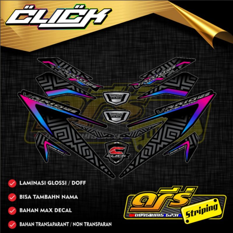 Striping sticker Honda vario 125 Old 2012 custom new variasi