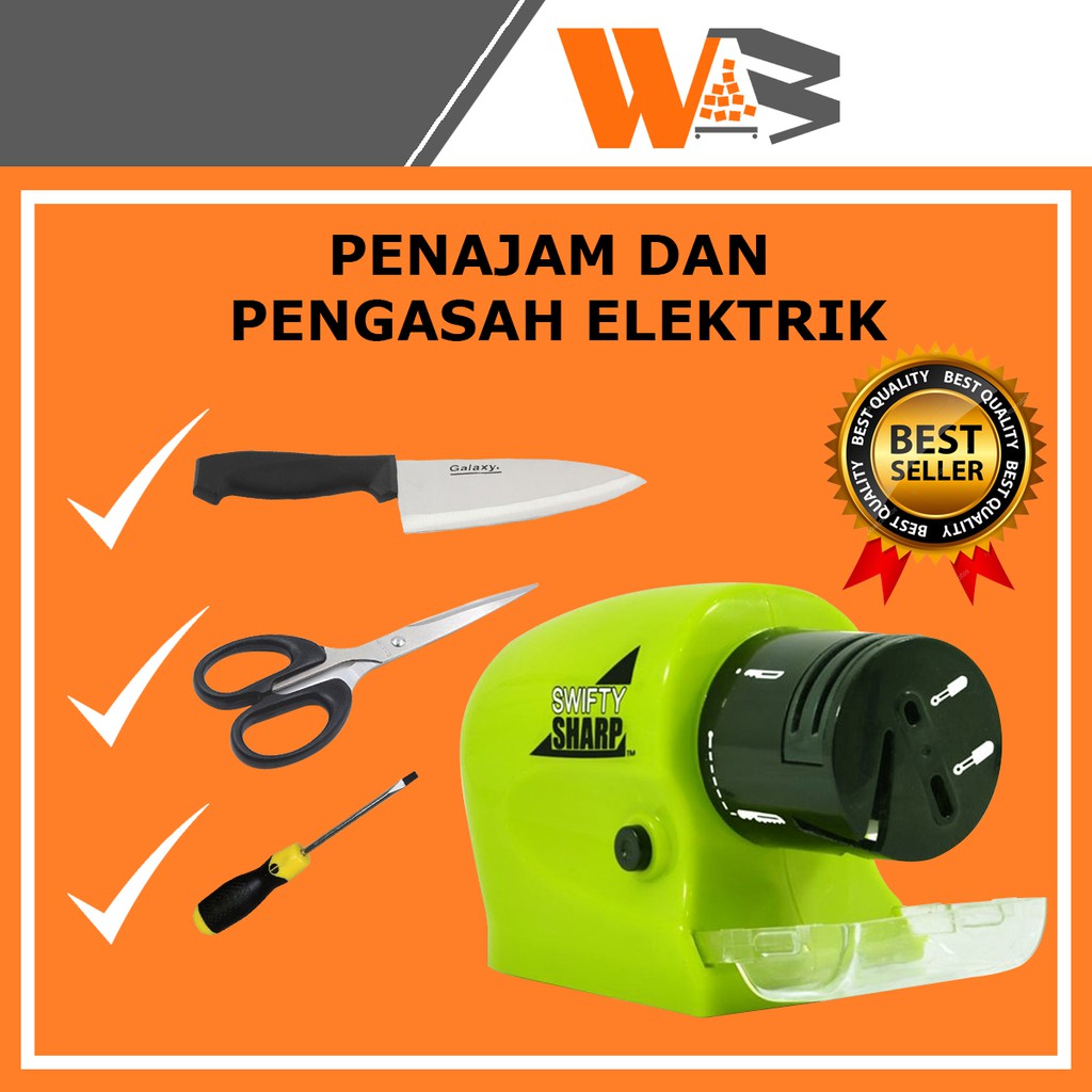 COD GROSIR SWIFT SHARP CORDLESS ALAT PENGASAH PISAU AUTOMATIS PENAJAM ELEKTRIK TERMURAH