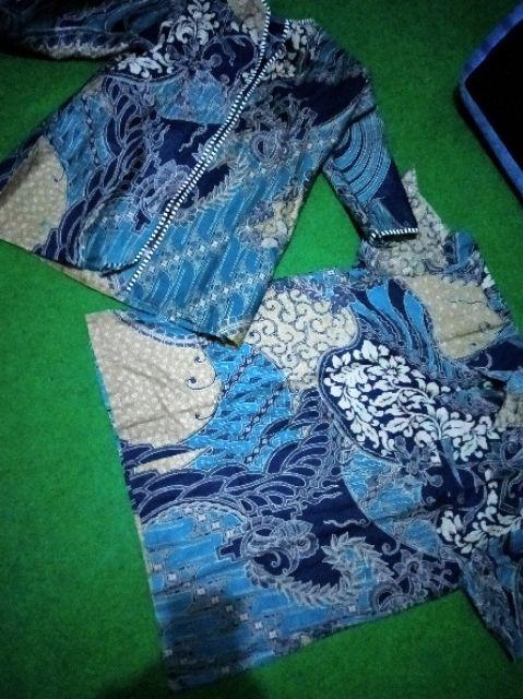 Tey-17 Batik Wanita Asj Sa Hrb026 Kenongo Kemeja Tosca Pendek