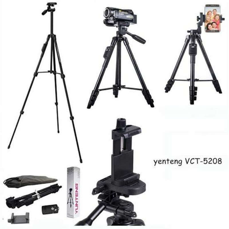 tripot yunteng bluetooth shouter vct5208 / vct 5208 tripod