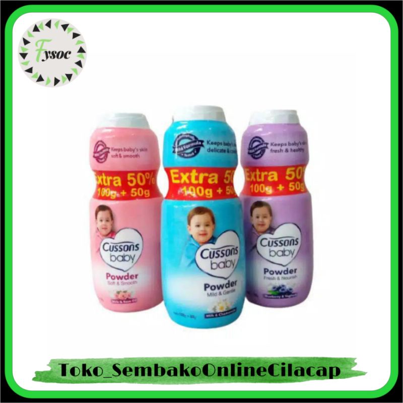 BEDAK BAYI CUSSONS 100GR EXTRA