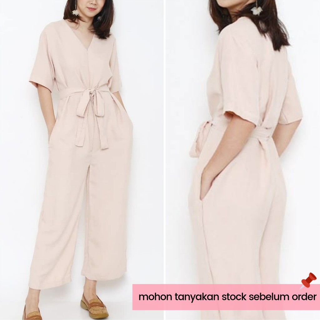 flowy jumpsuit with belt