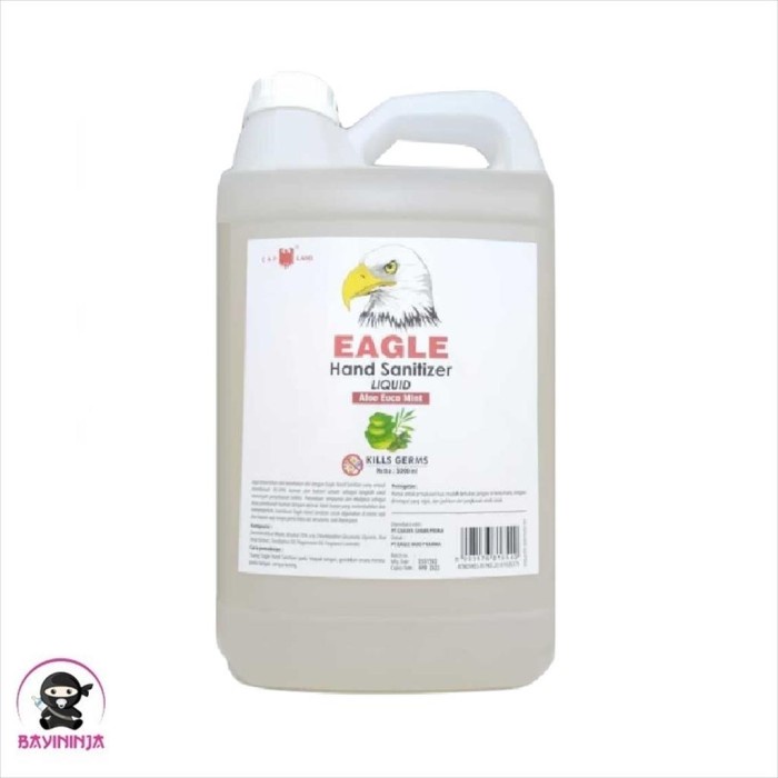 

EAGLE Hand Sanitizer Liquid Aloe Euca Mint 5000 ml T-Ninjabayi 01