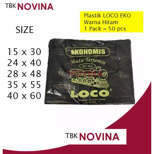 PLASTIK LOCO HITAM EKO SIZE 40x60