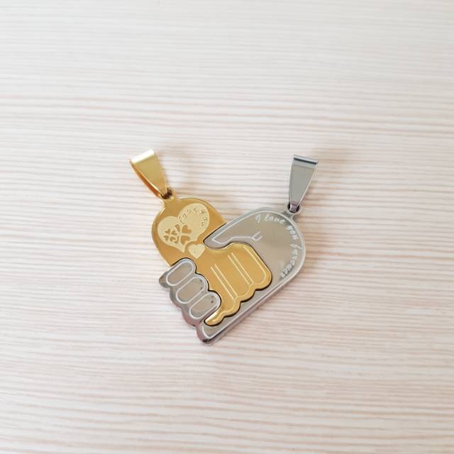 Liontin couple / couple gift / liontin titanium CP22